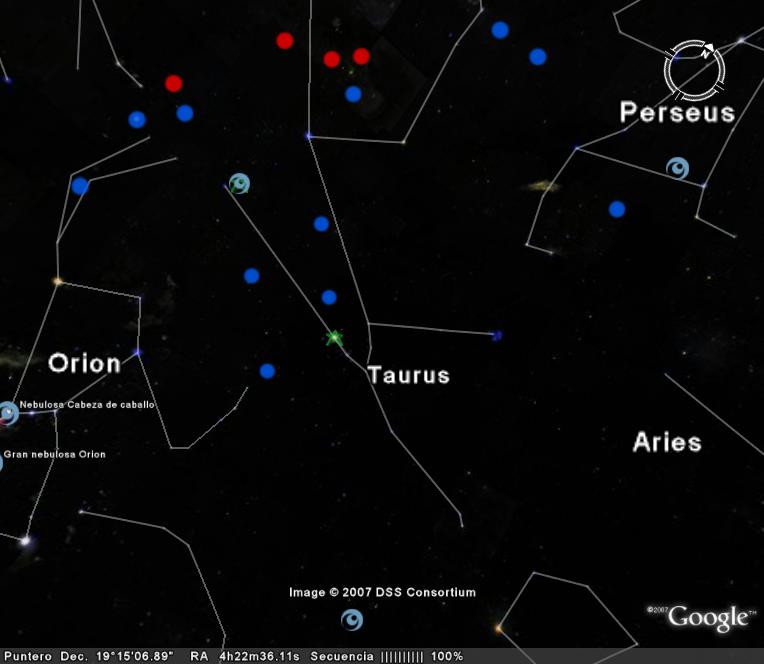 Constelación de Tauro o Taurus