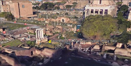 Templo de Vesta, Via dei Fori Imperiali, Roma, Italia 🗺️ Foro Europa 2