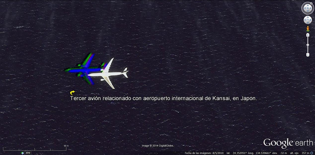 Avion bajo el agua - Aeropuerto de Matsuyama, Japón 🗺️ Foro General de Google Earth 0