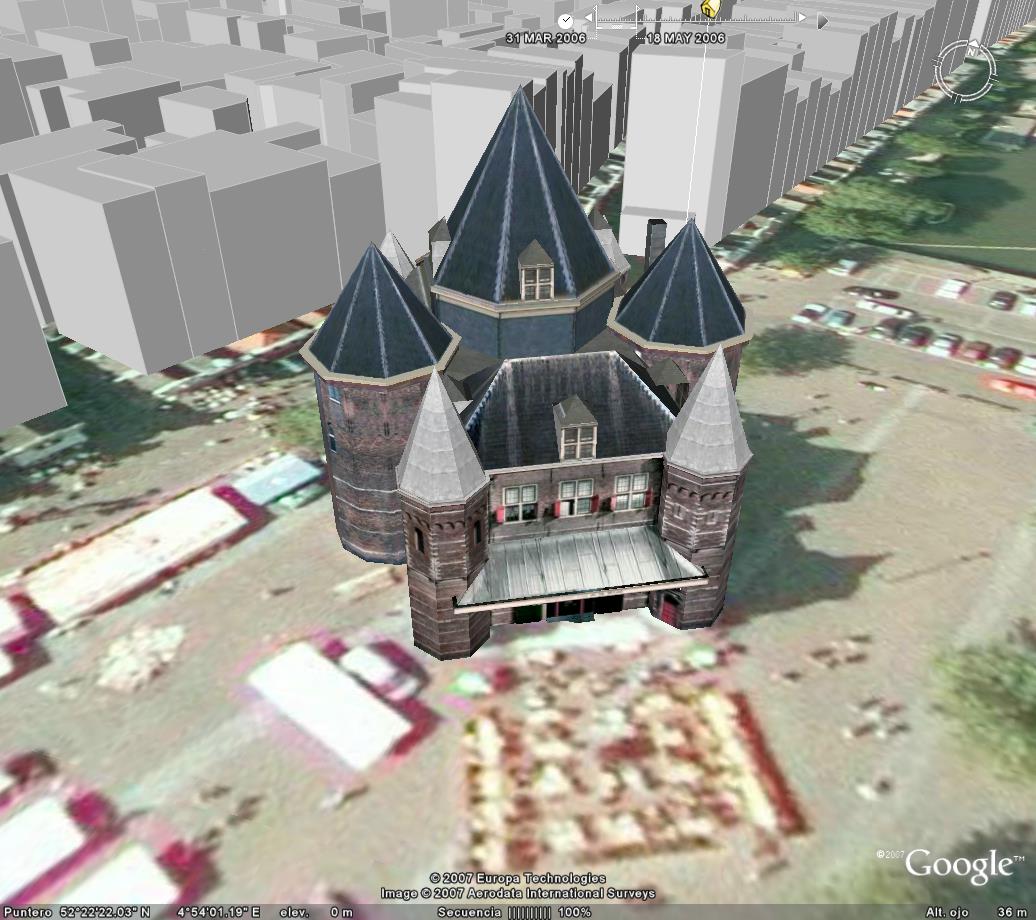 Waag - Amsterdam - Holanda - Edificios conocidos en 3D