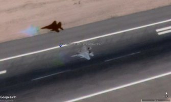 Caza F-15 en vuelo - Arabia Saudí