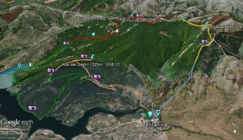 la ruta en google earth