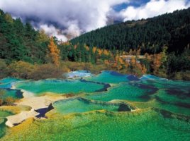 Parque nacional huang long, sichuan