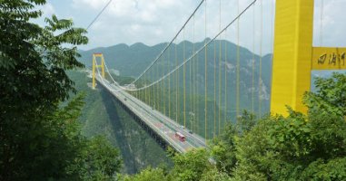 puente sidu, badong, hubei, china