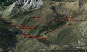 recorrido chozos y majadas google earth