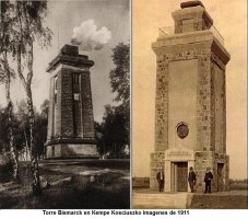 Torre de Bismarck en Kempen Alemania hoy Kepno Polonia