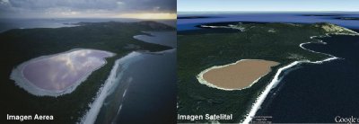 un particular lago de australia