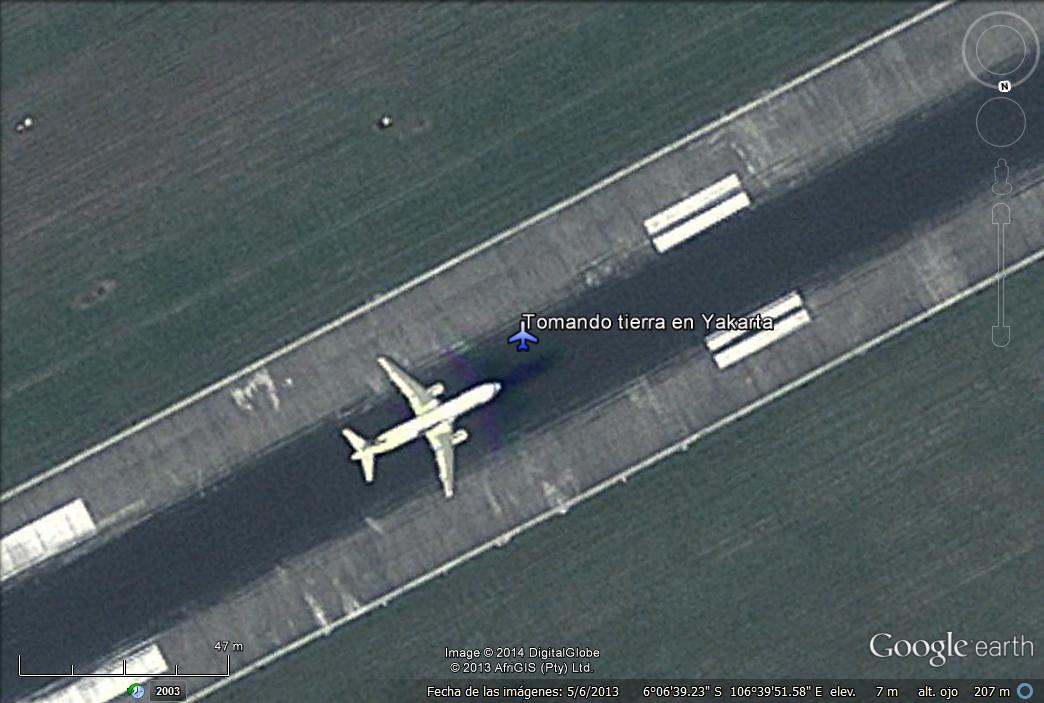 Avion tomando tierra en Yakarta 1 - Avion despegando en Cayenne - Guayana 🗺️ Foro General de Google Earth