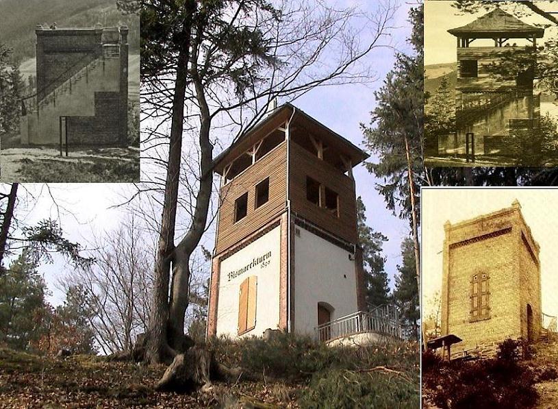 La torre de Bismarck en Sitzendorf Türingia Alemania 0