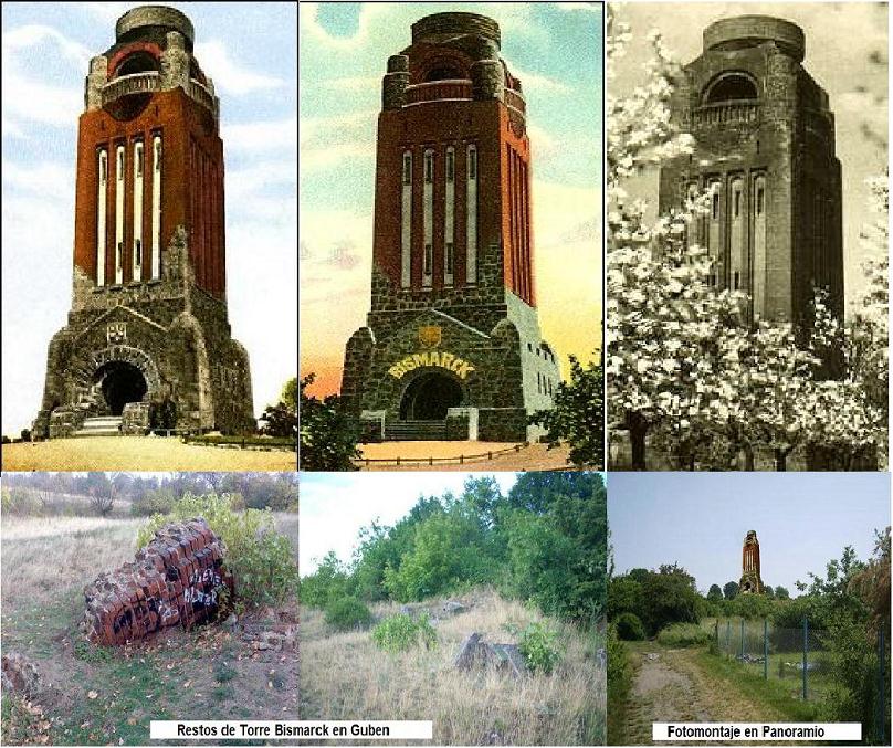 Torre Bismarck en Guben Alemania hoy Gubinie Polonia 0