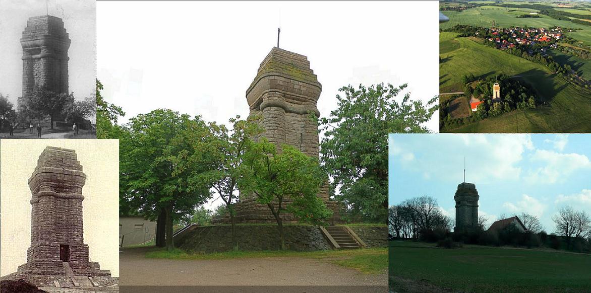 Torre de Bismarck en Reust Rückersdorf Türingia Alemania 0