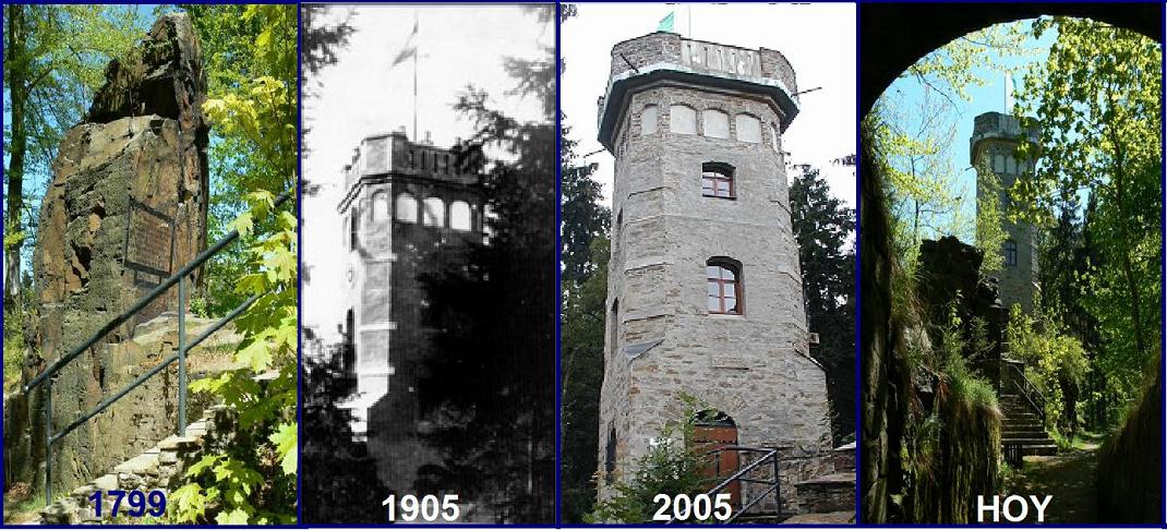 Torre de Bismarck en Thermalbad Wiesenbad Sajonia Alemania 0