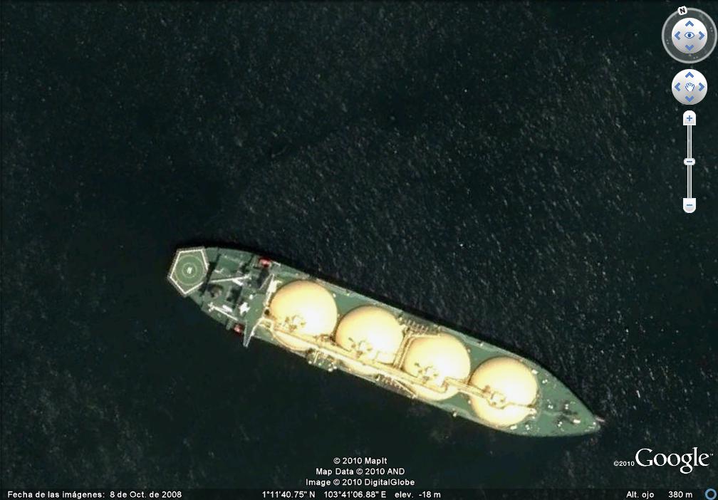 Transporte de gas liquido Singapur 1 - Grandes Barcos, quien da mas? 🗺️ Foro General de Google Earth