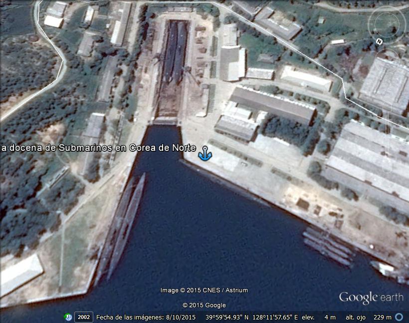 Base de Submarinos de Mayangdo en Corea del Norte 2015 1
