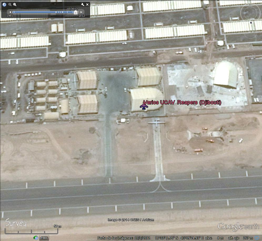 UAV MQ-9 Reaper en esta base militar EEUU en Djibouti 0