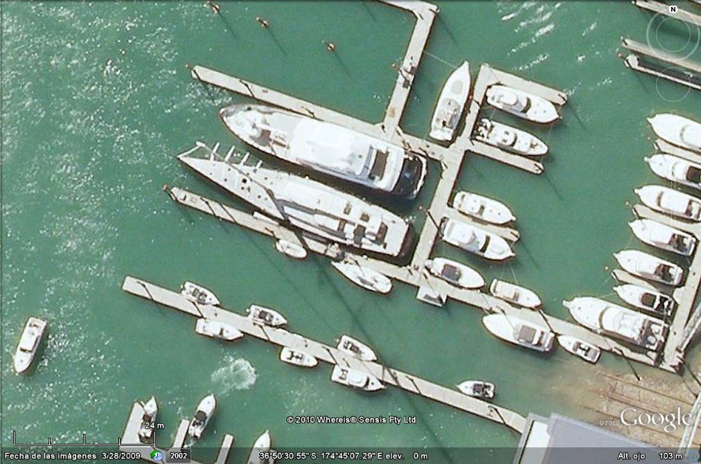 Velero de 40 m en el puerto de Auckland - SS MAHROUSSA - Yate del rey de Egipto 🗺️ Foro General de Google Earth