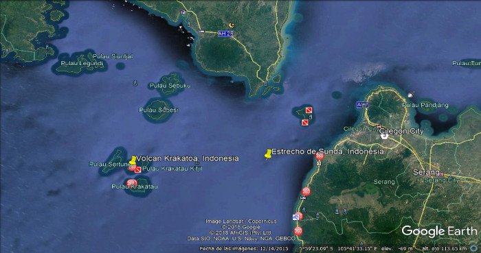 El volcan Krakatoa, vuelve aterrar a Indonesia 222 muertos 1