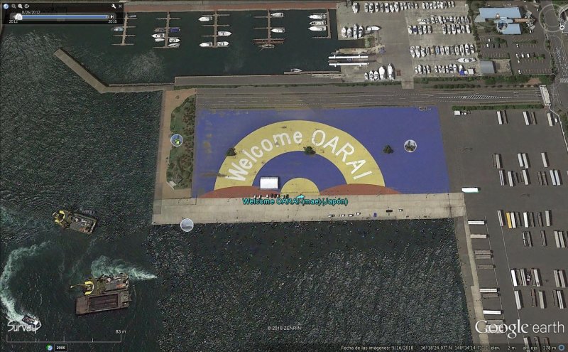 WELCOME OARAI, JAPÓN 0 - Cartel de Taxi visible desde el espacio 🗺️ Foro General de Google Earth