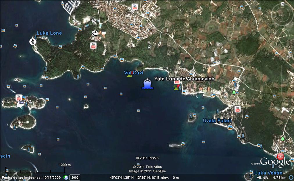 Yate Luna de Abramovich 1 - Puerto de Torrevieja 🗺️ Foro General de Google Earth