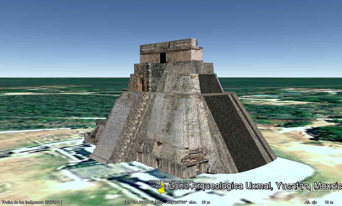 Zona Arqueologica Uxmal, Yucatan, Mexico - Extensión a México D.F 🗺️ Foro Google Earth para Viajar