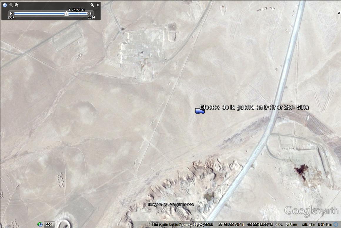 Zona petrolera de Deir ez Zor en 2011